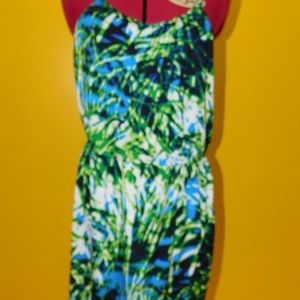 NWOT- Womens Paper Doll Faux Wrap Midi Dress; Size XL